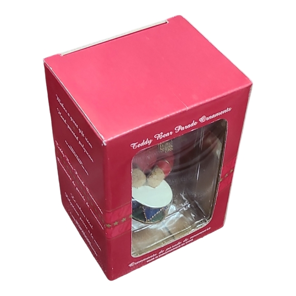 NIB Vintage 90's Teddy Bear Parade Ornaments (Snare Drum) Rare - Picture 10 of 11